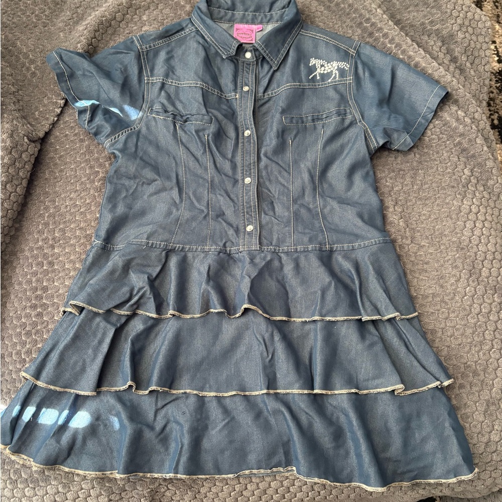 Denim Blue Kids Dress